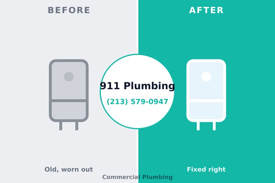 Before and after: plumbing company Ozona, TX